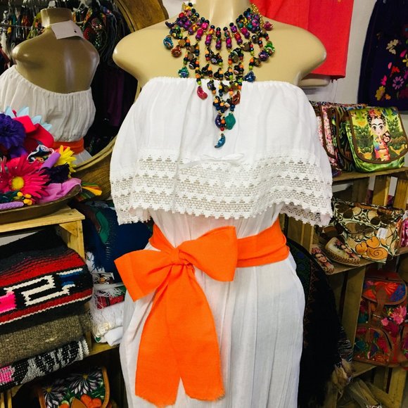 Bundle of 7 Mexican Sash Belt Many Colors - Picture 4 of 9